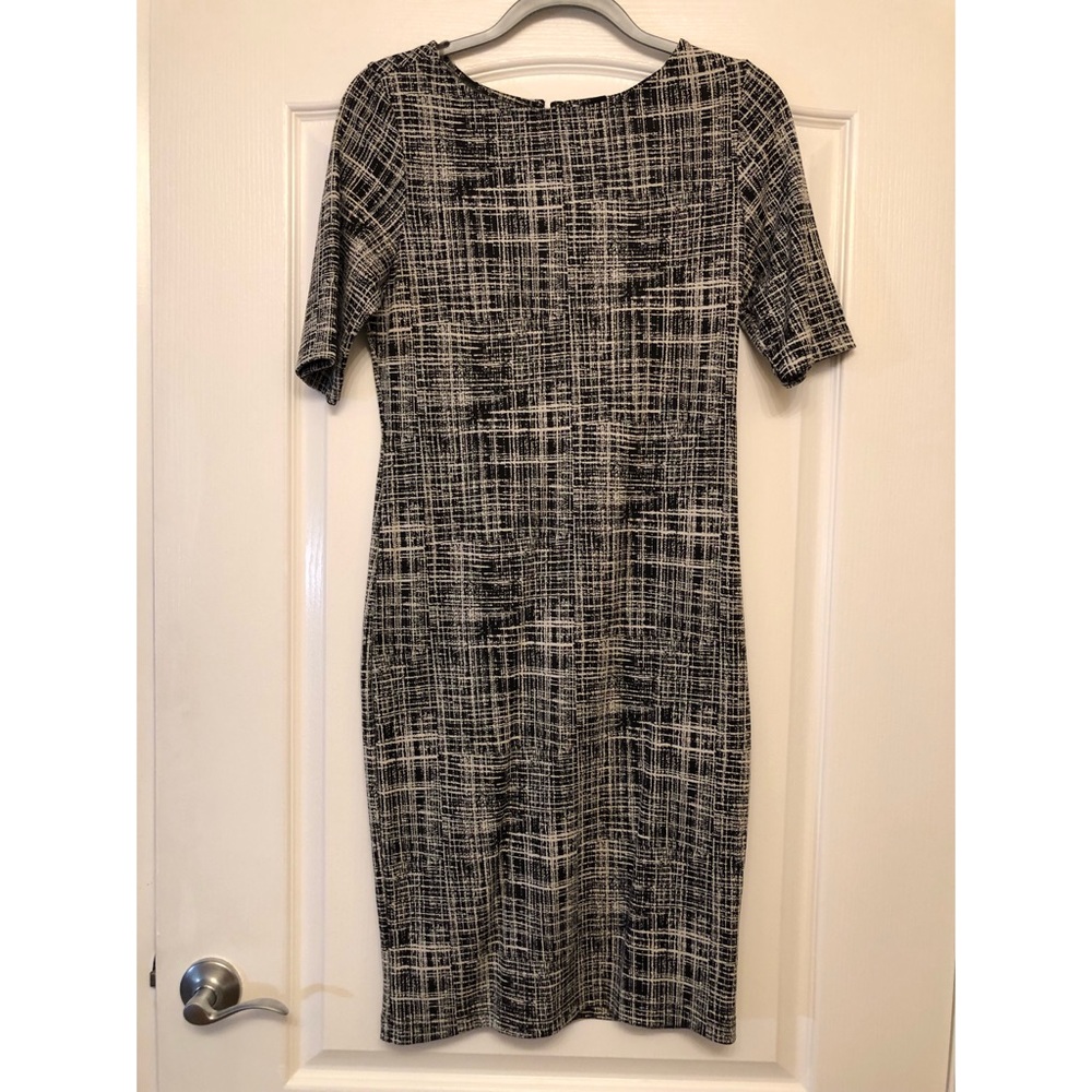 Sharagano Black and White Dress